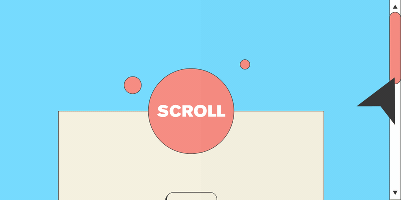 Interactive scroll motion graphic